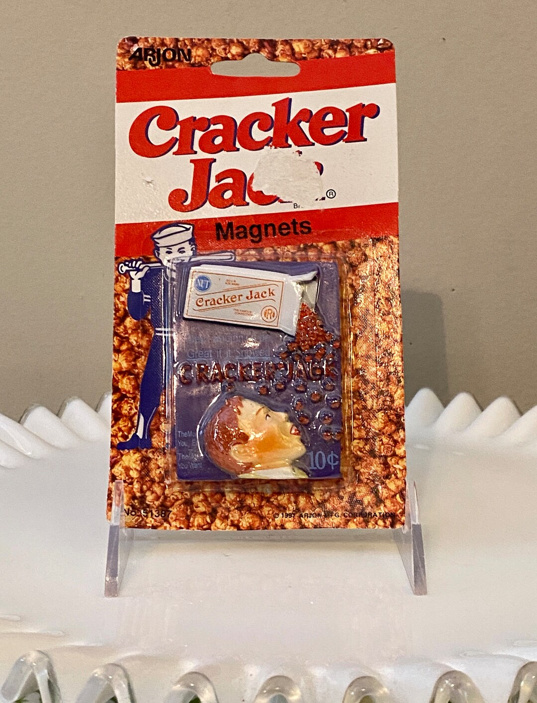 Vintage 1997 Arjon Collectible Cracker Jack Refrigerator NOS Etsy