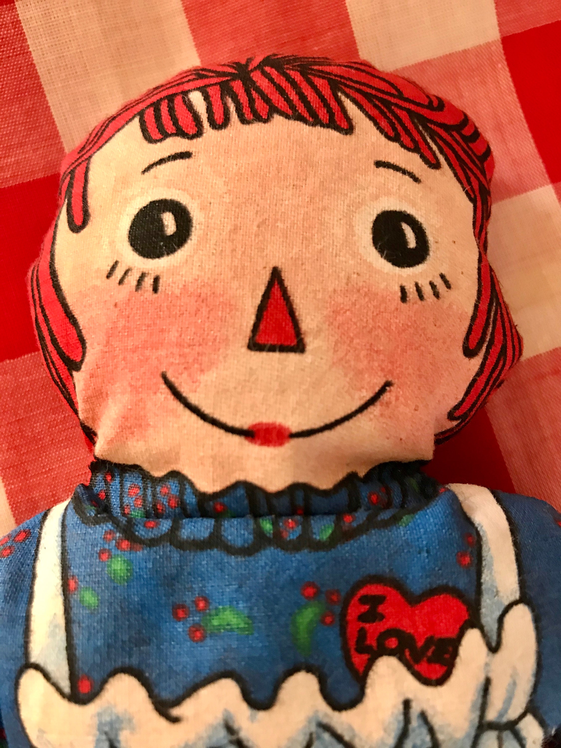 Vintage 8 Raggedy Ann Bean Bag Doll in Pouch by Toy Etsy