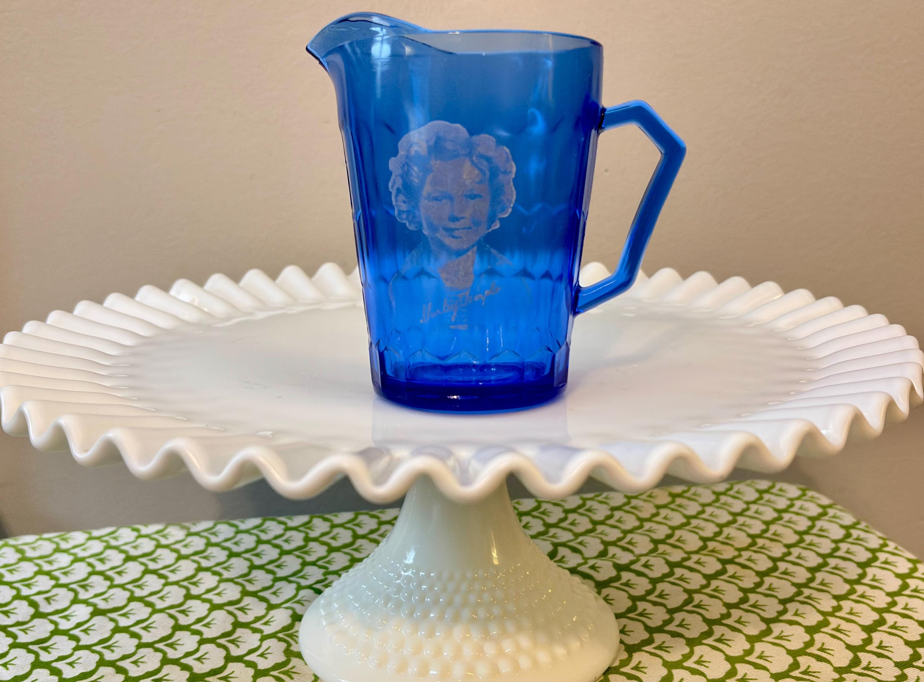 Blue Depression Glass - Etsy Canada