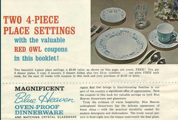 1 Vintage Blue Heaven Cup and Saucer Set - Etsy