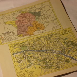 Vintage Revolutionary France Map Print