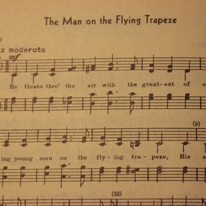 Man on the Flying Trapeze Music Digital Download
