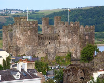 Castelo de Conwy I Impressão Digital de Belas Artes