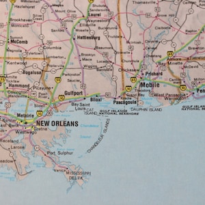 Digitaler Download New Orleans Karte