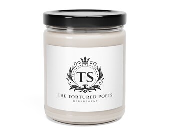 The Tortured Poets Department TTPD Scented Soy Candle, 9oz