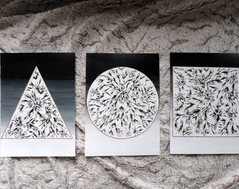 Geometric Triptych (A4)