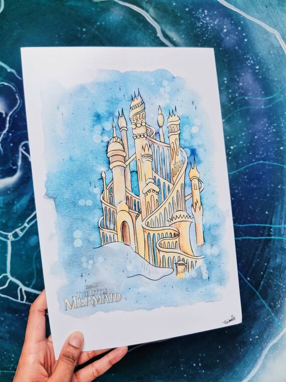 Atlantica Chateau Disney The Little Mermaid Ariel And King Etsy Australia Atlantica Chateau Disney The Little Mermaid Ariel And King Etsy Australia