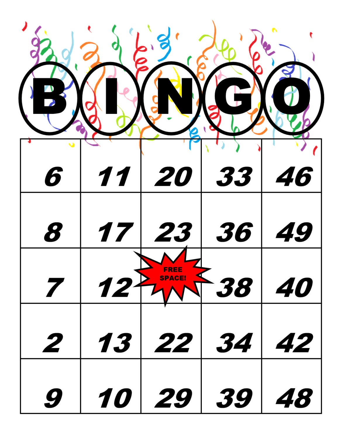 Happy Birthday Bingo Free Printable