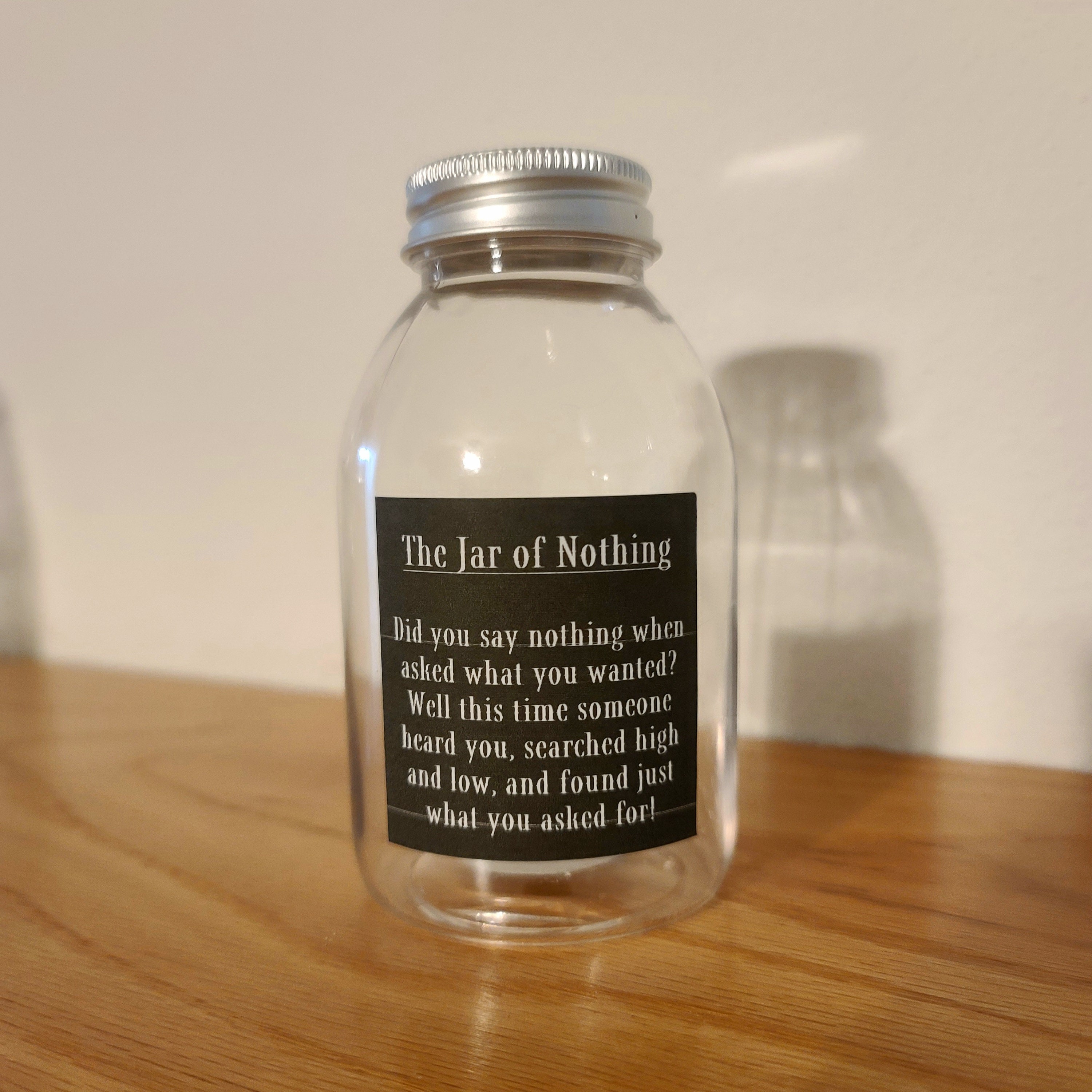 Jar of Nothing - Etsy