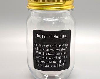 A jar of nothing