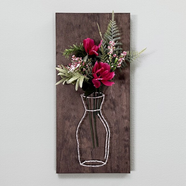 String Art Flower Vase Etsy