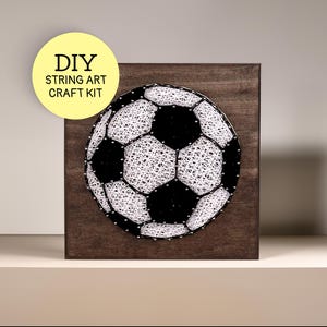 Soccer String Art DIY Craft Kit – Sports Lover Gift