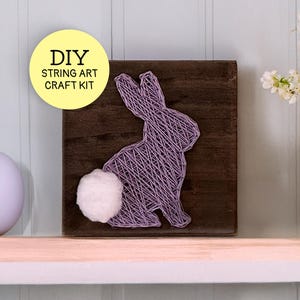 Bunny String Art DIY Craft Kit - Easter Decor Beginner