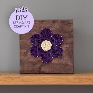 KIDS DIY Flower String Art Craft Kit - String Art Beginner