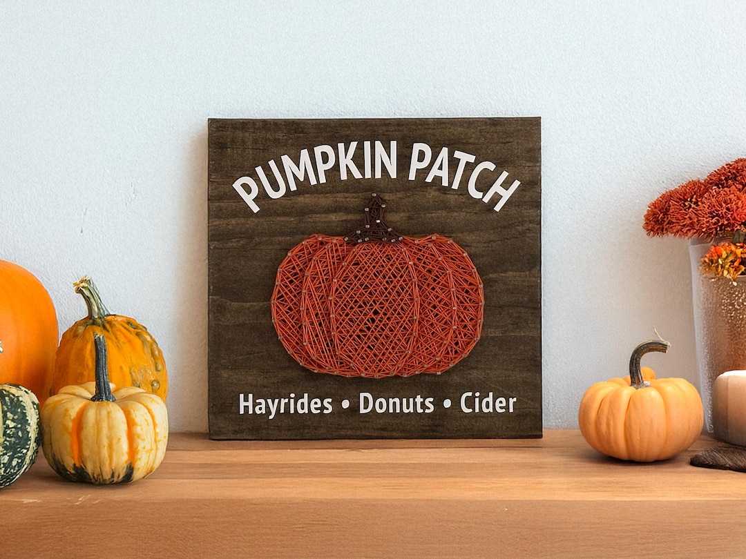Pumpkin Patch String Art Sign - Fall Decor - Etsy