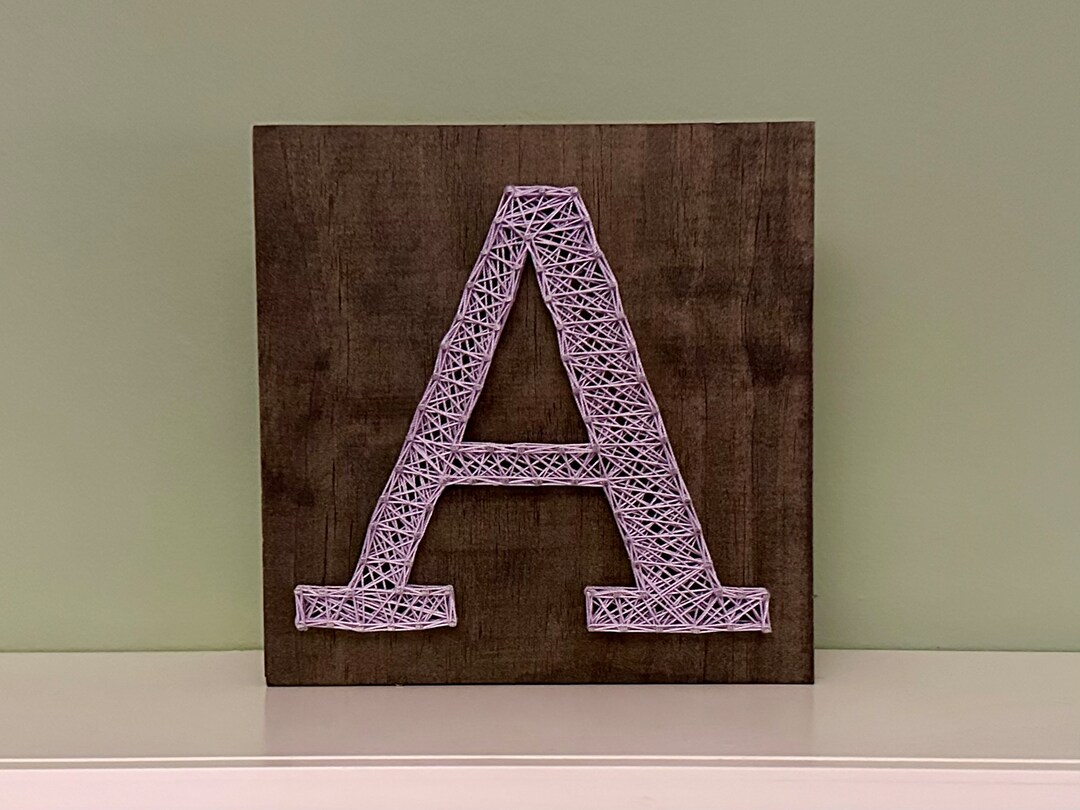 Single Letter String Art Home Decor Everyday Decor Name Gifts