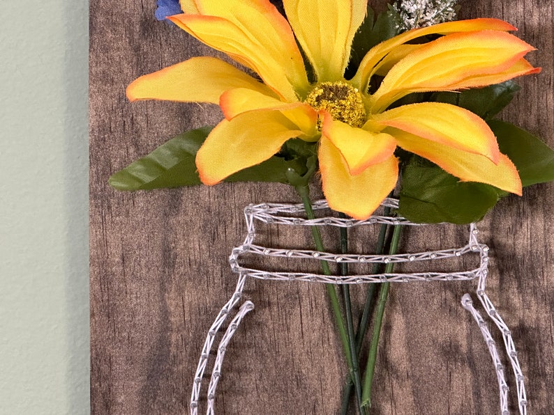 DIY Mason Jar Flower Vase String Art Craft Kit Floral Decor Seasonal