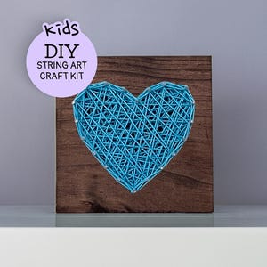 Kids Heart String Art DIY Craft Kit - Beginner Project