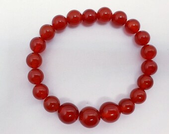 Red Carnelian Crystal Bracelet Protection Reiki