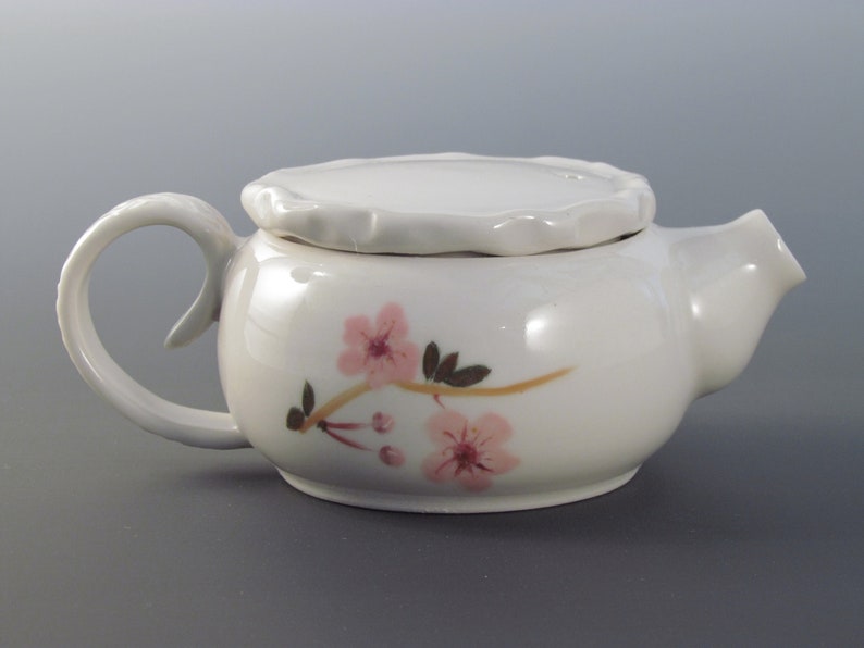 Wheel Thrown Hand Painted Ceramic Teapot