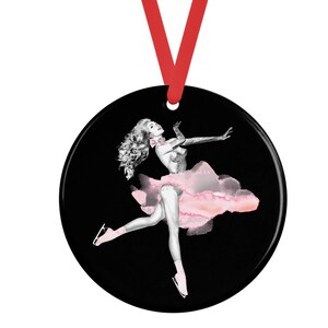 Winter Fantasy Porcelain Ornament, Ice Skating Ornament, Figure Skating Ornament, Winter, Figure Skating, Ice Skating, Ice Fantasy