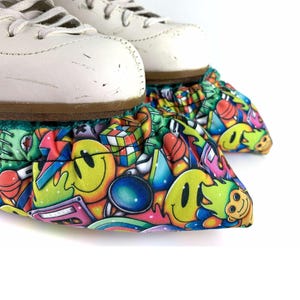Ice Skate Blade Soakers, I Love The 80's Retro, Figure Skate Puffy Blade Soakers, Soft Puffy Soakers, Blade Protectors