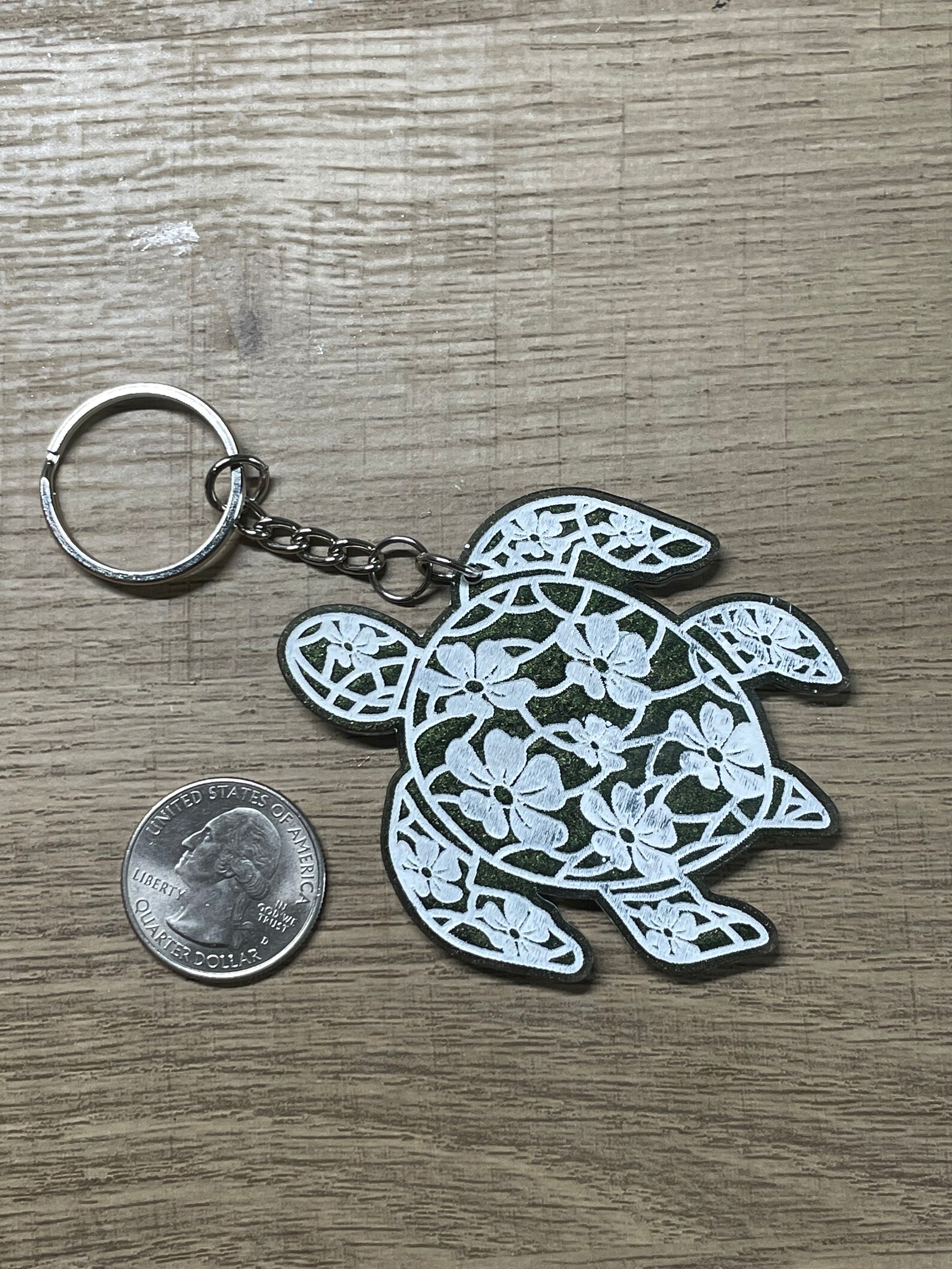Sea Turtle Keychain Etsy