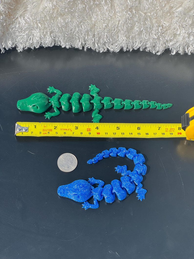 Alligator Ruler 3D Printed Animals - Etsy