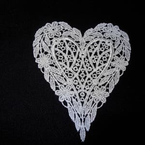 Venise Lace Heart - Lot of 6