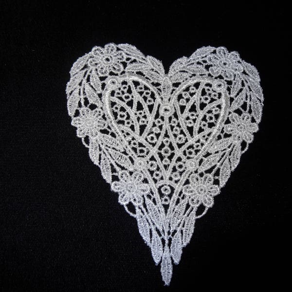 Venise Lace Heart - Lote de 6