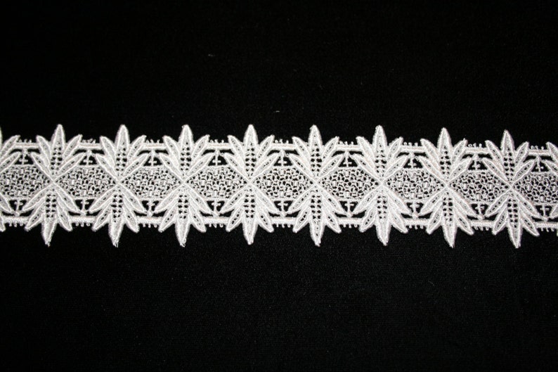 White Venise Lace Trim image 1