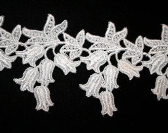 Lt Ivory Floral Venise Lace