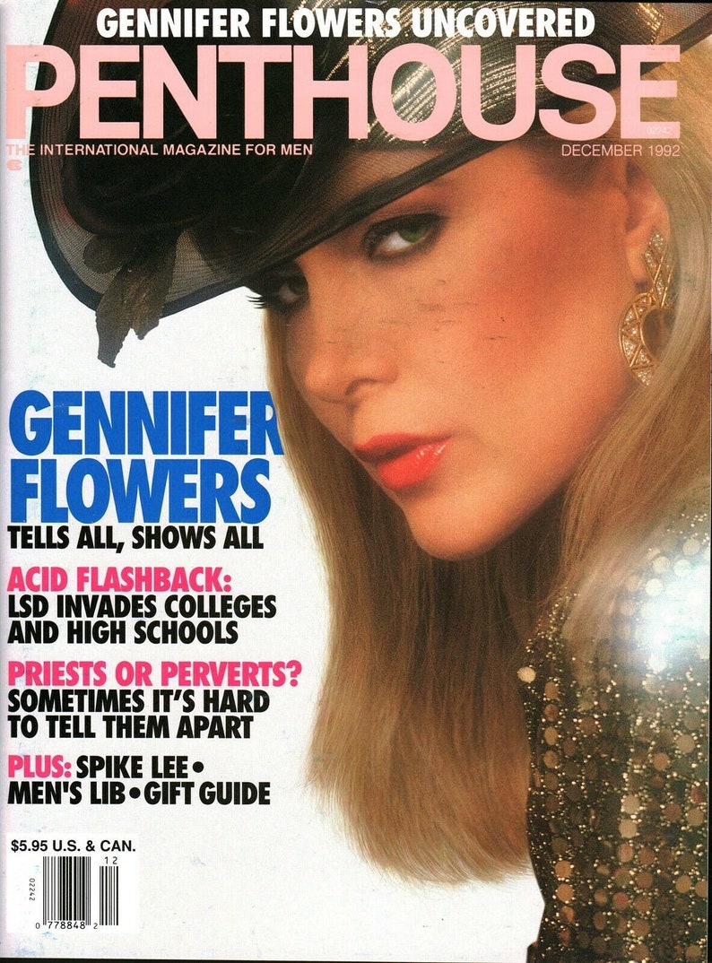 Penthouse December Pet Of The Year Month Gennifer Flowers Etsy