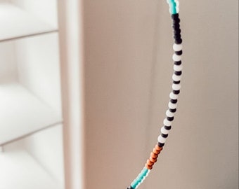 Collier de perles Kammy Navajo / Collier western / Collier turquoise fait main / Collier western avec graines de rocaille