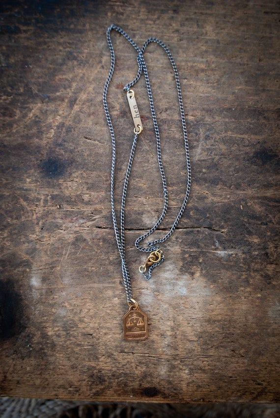 Libra Necklace Zodiac Necklace 
