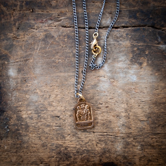 Men's sale gemini necklace