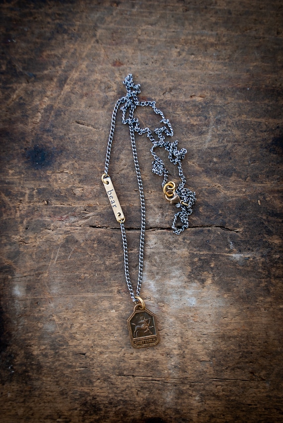 Men's sagittarius necklace outlet