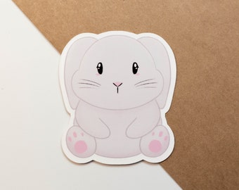 Bunny Sticker, Cute Bunny Stickers, Easter Stickers, Easter Bunny Sticker, Easter Gift for Kids, Easter Basket Stuffer, Cute Animal Stickers