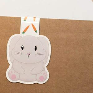 Bunny Bookmark, Bunny Carrot, Easter Bookmark, Easter Gift for teens, Magnetic bookmark, easter gift for adults, easter basket stuffers