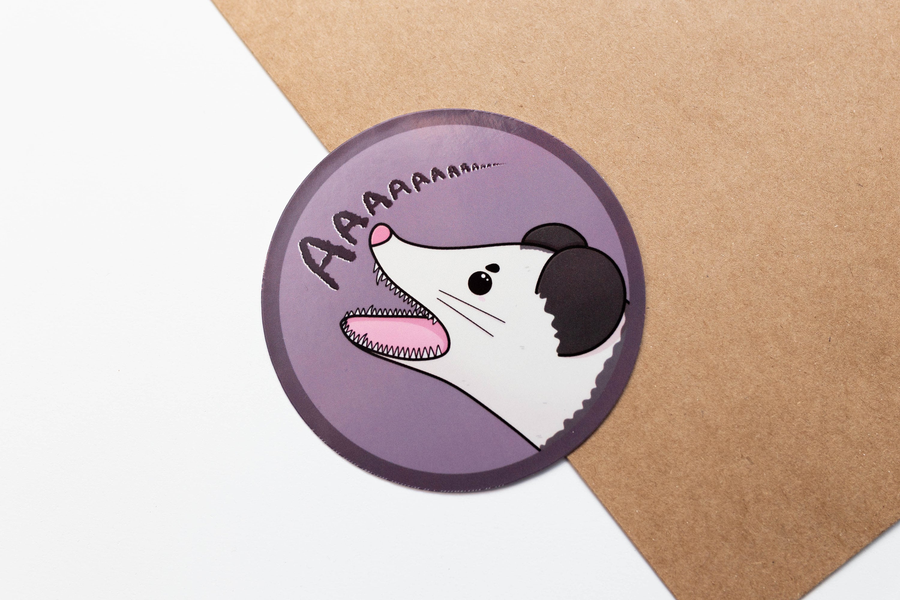 Opossum Sticker, Possum Sticker, Screaming Sticker for Laptop, Funny ...