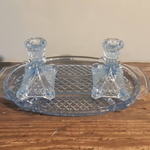 Pressed Glass Tray Etsy