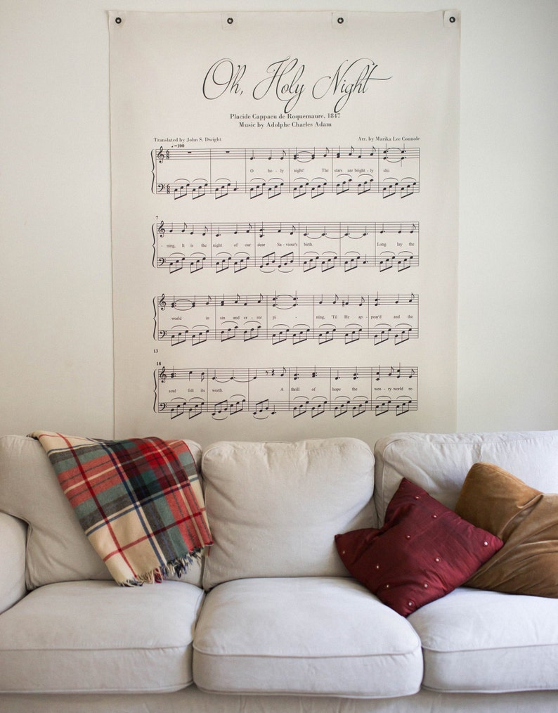 Song Lyrics Wall Art Christmas Wall Art Music Teacher Gift Etsy