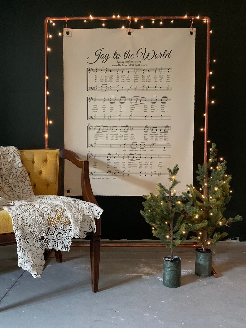 Christmas Wall Art Christmas Backdrop Religious Music Etsy