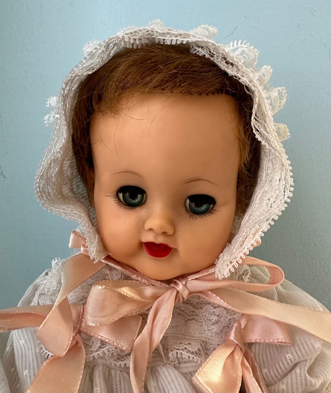 Vintage Ideal Doll 1950's Betsy Wetsy 13 1/2 Brown Hair VW2 Sleep Eyes