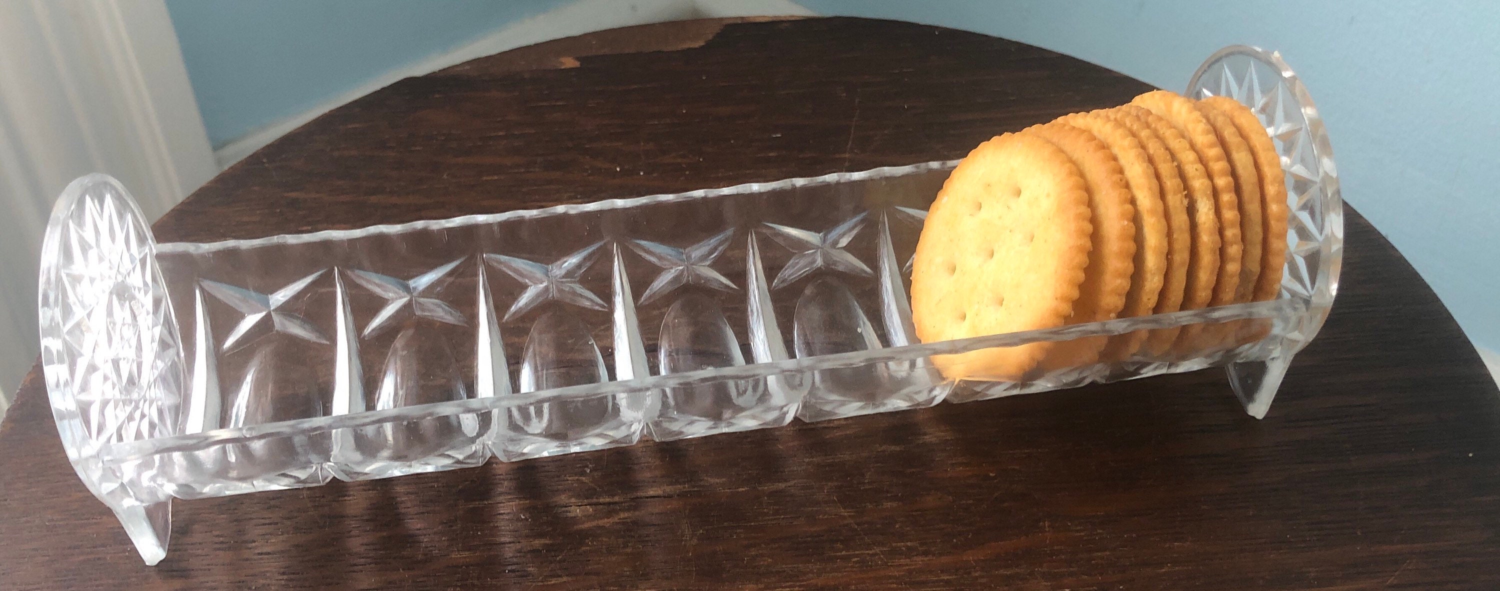 Cracker Holder Decorative Clear Plexiglass/ Lucite . Great for Etsy