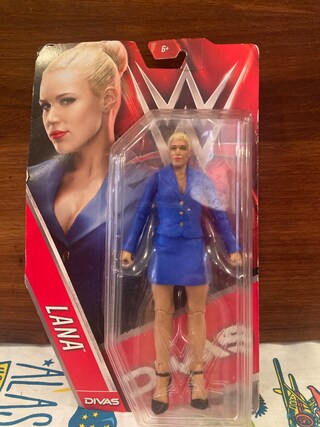 WWE Action Figure Base - Lana (DJR79) - Serie 64 - Figura Da Collezione Con Costume Ispirato A Dolph Ziggler, Altezza 15 Cm