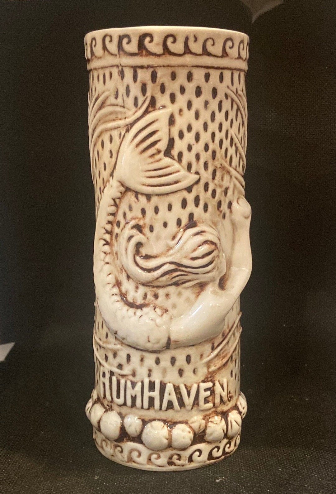 Vintage Tikirob Rumhaven 3D Swimming Mermaid Tiki Mug Vase Etsy