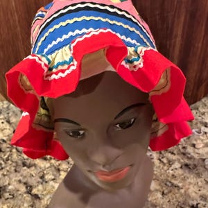 SALE, Rare Unique Lovely Miccosukee,  Seminole, doll or child’s Vintage South Florida Indians Handmade Hat,Doll NOT INCLUDED