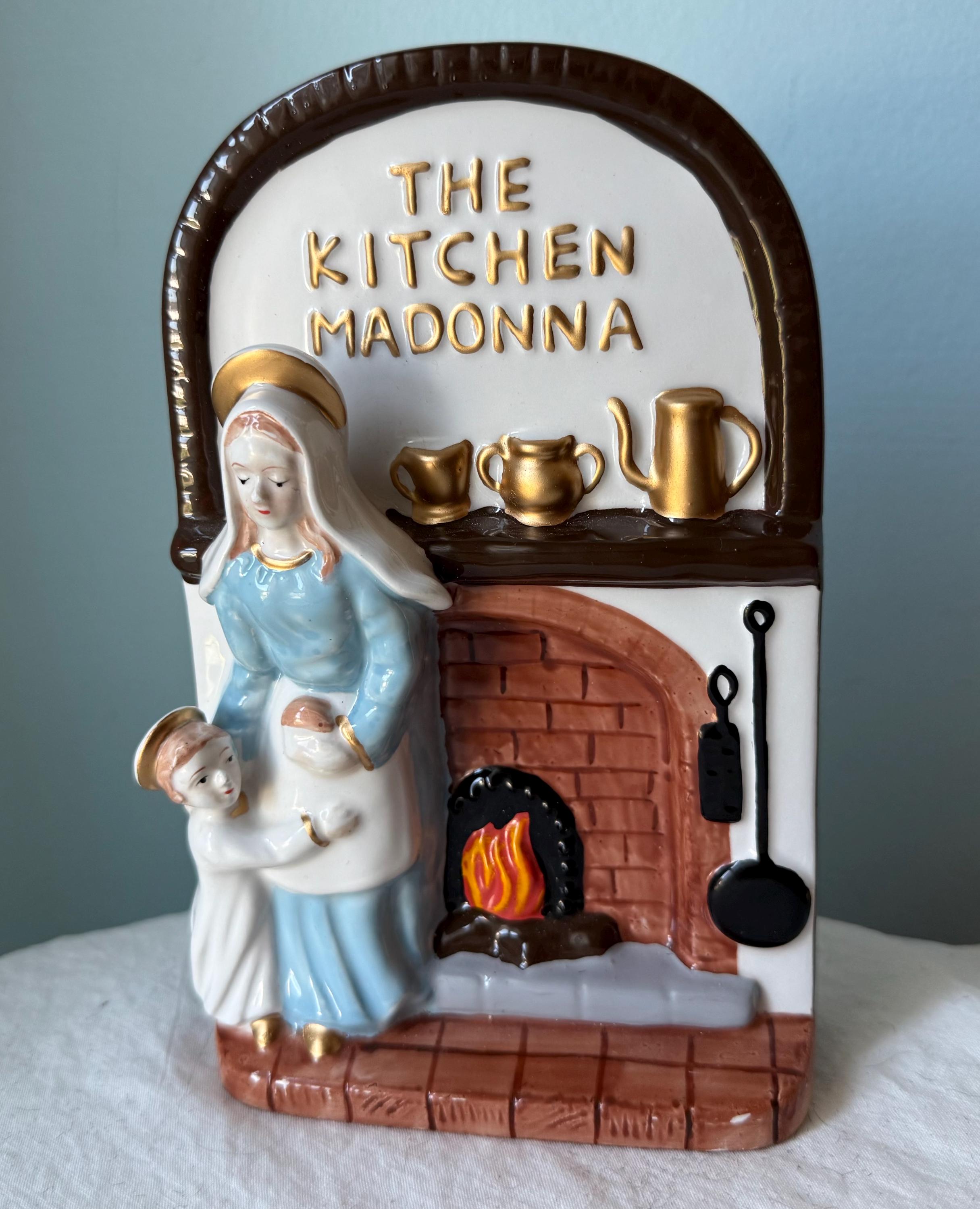 Porcelain Madonna of the Kitchen, the Kitchen Madonna Ceramic