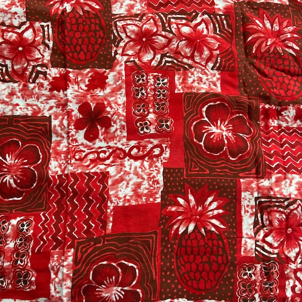 Rayon Hawaiian Fabric Etsy